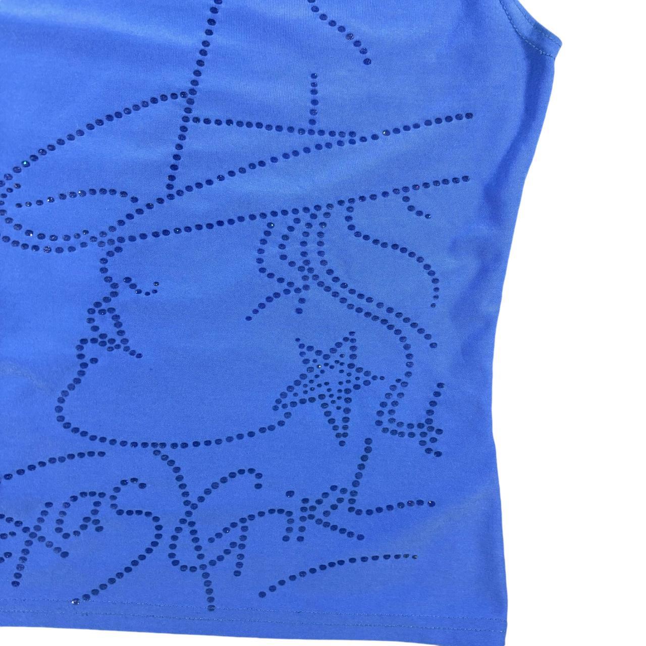 Early 00's y2k WEST WEAR 'Texas Girl' Diamanté Embellished Character Baby  Tee Tank Vest Top